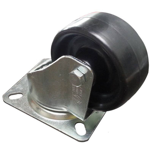 Heat resistant wheel for rotor oven trolley