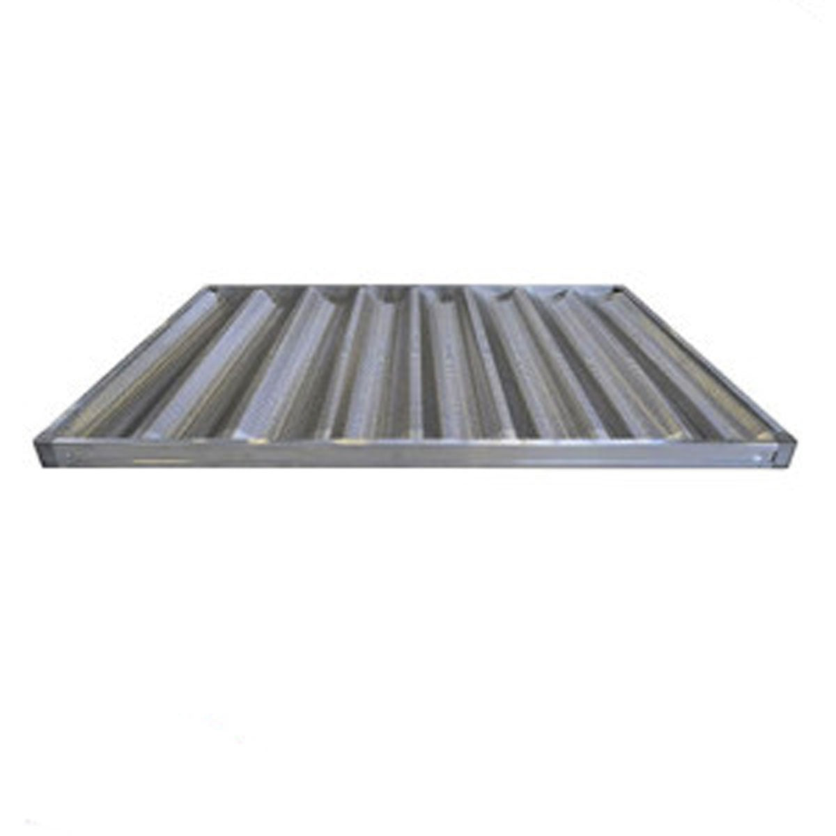 Plaque de cuisson en aluminium perforé ondulé avec cadre