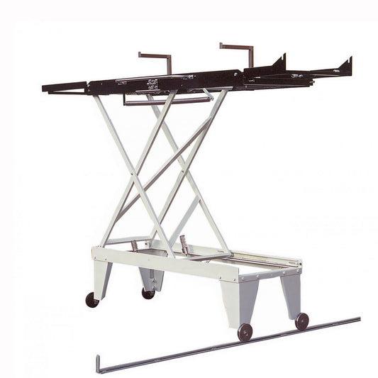 Baking elevator rack for loaders frames with guides