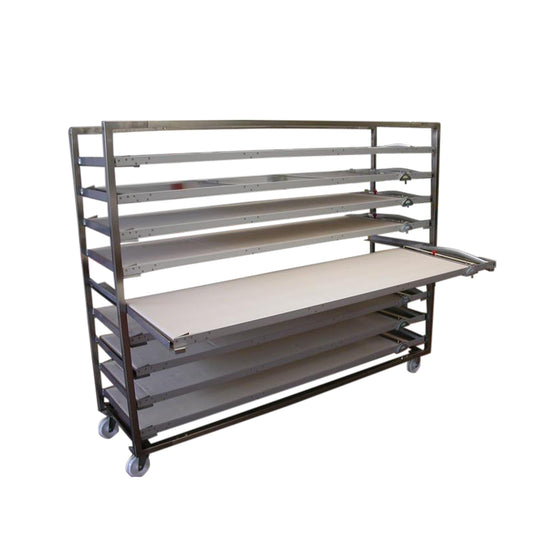 Loader frames rack trolley for baking