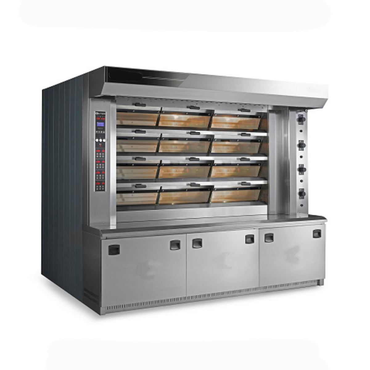 Steam annular tube deck oven