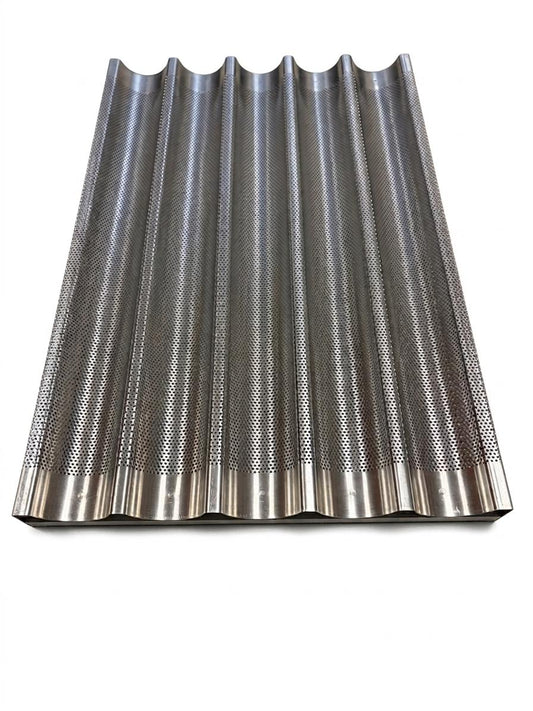 Perforated Aluminum Trays with Wavy Crossbar